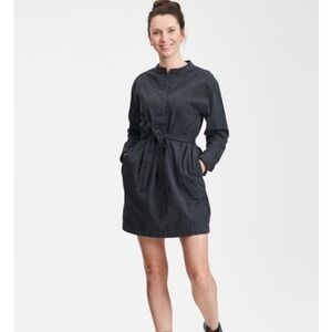 Gap Cotton Mini Dress Charcoal Gray - M